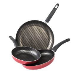 Cinsa Juego de Sartenes Habana, 3 Piezas, Aluminio, Rojo 