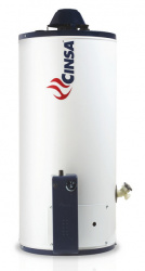 Cinsa Calentador de Agua C-403, Gas Natural, 132 Litros, Azul/Blanco 
