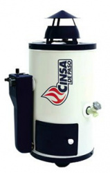 Cinsa Calentador de Agua CDP-06-NAT, Gas Natural, 402 Litros/Hora, Negro/Blanco 