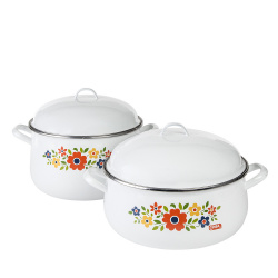 Cinsa Batería de Cocina Yubicela, 4 Piezas, Blanco 