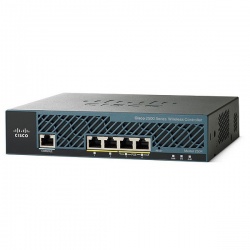 Cisco 2504 Wireless Controller para Access Point, 1000 Mbit/s, 5x RJ-45, 25 Licencias AP 