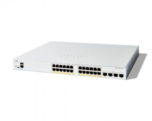 Switch Cisco Gigabit Ethernet Catalyst 1200, 24 Puertos PoE+ 10/100/1000Mbps + 4 Puertos SFP, Full PoE 375W, 56 Gbit/s - Gestionado ― Envío gratis limitado a 50 unidades por cliente 