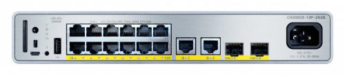 Switch Cisco Gigabit Ethernet 9200CX, 14 Puertos Puertos PoE 10/100/1000Mbps + 2 Puertos SFP+, 240W, 34 Gbit/s, 32.000 Entradas - Administrable 