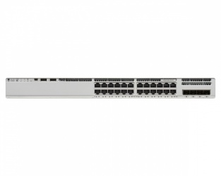Switch Cisco Gigabit Ethernet Catalyst 9200L Network Essentials, 24 Puertos PoE+ 100/1000/10000 + 4 Puertos Gigabit Ethernet, 128 Gbit/s, 16.000 Entradas - Administrable ― Se Requiere Adquirir Licenciamiento DNA 