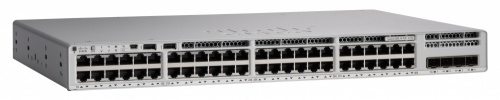 Switch Cisco Catalyst 9200L, 48 Puertos Gigabit Ethernet 10/100/1000 48 x PoE+ 740W, 4 Puertos SFP, 104 Gbit/s, 16000 Entradas, Administrado  ― Abierto 