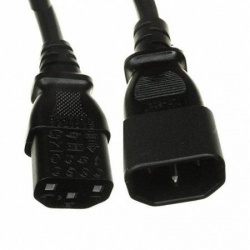 Cisco Cable de Poder C13 Macho - C14 Hembra, 3 Metros, Negro 