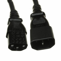 Cisco Cable de Poder C14 Macho - C13 Hembra, 68cm, Negro 