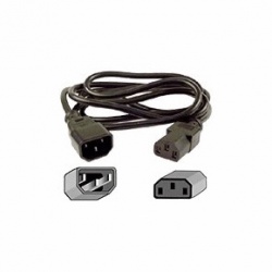 Cisco Cable de Poder Jumper C14 Coupler - C15 Coupler, 250V, 13A, 70cm, Negro 