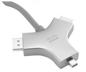 Cisco Adaptador HDMI A Macho - HDMI + DisplayPort Macho, 9 Metros, Gris 