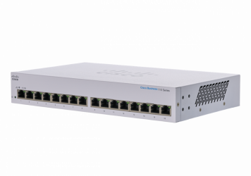 Switch Cisco Gigabit Ethernet Business CBS110, 16 Puertos 10/100/1000Mbps, 8000 Entradas - No Administrable 