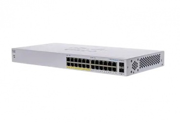 Switch Cisco Gigabit Ethernet Business 110, 24 Puertos 10/100/1000Mbps (12x PoE) + 2 Puertos SFP, 32 Gbit/s, 8000 Entradas - No Administrable 