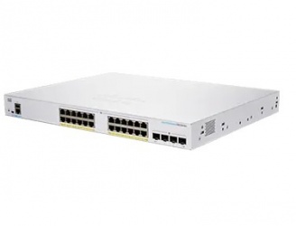 Switch Cisco Gigabit Ethernet Business 250, 24 Puertos 10/100/1000 PoE+, 4 Puertos 10G, 8000 Entradas - Administrable 