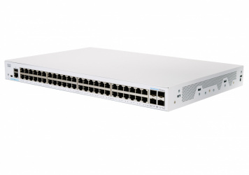 Switch Cisco Gigabit Business Ethernet CBS250, 48 Puertos 10/100/1000Mbps + 4 Puertos SFP, 104 Gbit/s, 8.000 Entradas - Administrable 