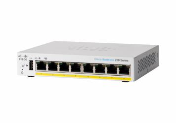 Switch Cisco Gigabit Ethernet CBS250, 8 Puertos 10/100/1000Mbit/s + 2 Puertos SFP, 16 Gbit/s, 8.000 Entradas - Administrable 