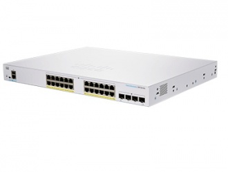 Switch Cisco Gigabit Ethernet CBS350, 24 Puertos PoE 10/100/1000Mbps + 4 Puertos SFP+, 1000 Mbit/s, 16.000 Entradas - Administrable 