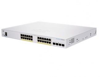Switch Cisco Gigabit Ethernet Business 350, 24 Puertos PoE+ 10/100/1000Mbps + 4 Puertos SFP+, 16.000 Entradas - Administrable 
