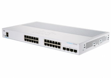 Switch Cisco Gigabit Business Ethernet CBS350, 24 Puertos 10/100/1000Mbps + 4 Puertos SFP, 16.000 Entradas - Administrable 