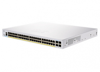 Switch Cisco Gigabit Business Ethernet CBS350, 48 Puertos PoE+ 10/100/1000Mbit/s + 4 Puertos SFP+, 16.000 Entradas - Administrable 