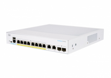 Switch Cisco Gigabit Ethernet Business 350, 8 Puertos PoE+ 10/100/1000Mbps + 2 Puertos SFP, 120W, 20 Gbit/s, 16.000 Entradas - Administrable 