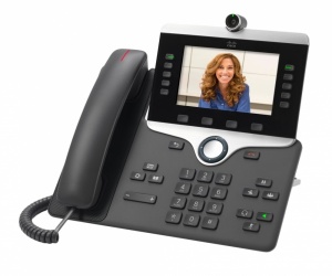 Cisco Teléfono IP con Pantalla 5'' 8845, Auricular Slim, Bluetooth, Altavoz, Charcoal ― ¡Requiere licencia consulta con servicio al cliente! 