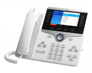 Cisco Teléfono IP con Pantalla LCD 5'' 8851, 5 Lineas, Bluetooth, Altavoz, Blanco 