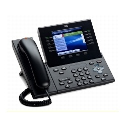 Cisco 8961 Teléfono IP, 2x RJ-45, 1x RJ-9, Negro 