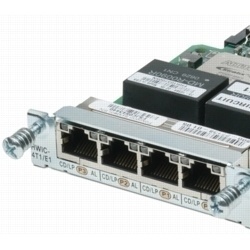 Cisco Tarjeta de Interfaz WAN de Alta Velocidad T1/E1 Clear Channel de 4 Puertos 