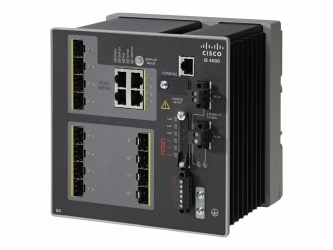 Switch Cisco Gigabit Ethernet Industrial IE-4000-8GS4G-E, 8 Puertos Gigabit SFP + 4 Puertos Combo Gigabit SFP, 16.000 Entradas - 	Administrable 