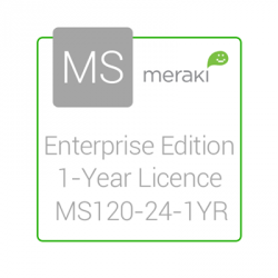 Cisco Meraki Licencia y Soporte Empresarial, 1 Licencia, 1 Año, para MS120-24 