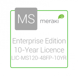 Cisco Meraki Licencia y Soporte Empresarial, 1 Licencia, 10 Años, para MS120-48FP 