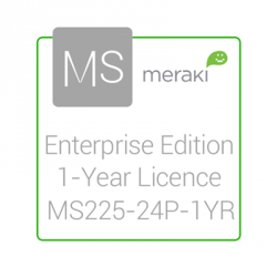 Cisco Meraki Licencia y Soporte Empresarial, 1 Licencia, 1 Año, para MS225-24P 