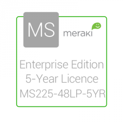 Cisco Meraki Licencia y Soporte Empresarial, 1 Licencia, 5 Años, para MS225-48LP 