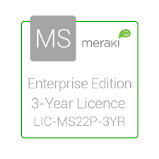 Cisco Meraki Licencia y Soporte Empresarial, 1 Licencia, 3 Años, para MS22P 