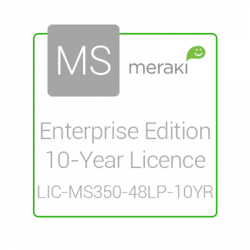 Cisco Meraki Licencia y Soporte Empresarial, 1 Licencia, 10 Años, para MS350-48LP 