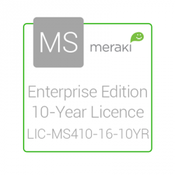 Cisco Meraki Licencia y Soporte Empresarial, 1 Licencia, 10 Años, para MS410-16 