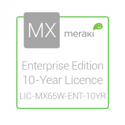 Cisco Meraki Licencia y Soporte Empresarial, 1 Licencia, 10 Años, para MX65W 