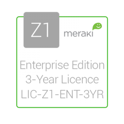 Cisco Meraki Licencia y Soporte Empresarial, 1 Licencia, 3 Años, para Z1 