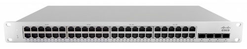 Switch Cisco Meraki Gigabit Ethernet MS210-48FP, 48 Puertos PoE 1GbE + 4 Puertos 1GbE SFP, Full PoE 740W, 176 Gbit/s, 32.000 Entradas - Administrable ― Requiere trámite de NOM, causando tiempo de entrega extendido 