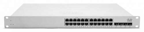 Switch Cisco Meraki Gigabit Ethernet MS220-24P Cloud Managed, 24 Puertos 10/100/1000Mbps + 4 Puertos SFP, 48 Gbit/s, 8000 Entradas - Gestionado 