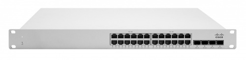 Switch Cisco Meraki Gigabit Ethernet MS225-24P, 24 Puertos PoE 1GbE + 4 Puertos 10GbE SFP+ Uplink, 370W, 128 Gbit/s, 16.000 Entradas - Administrable ― Requiere trámite de NOM, causando tiempo de entrega extendido 