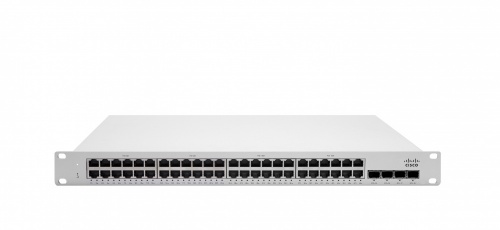 Switch Cisco Meraki Gigabit Ethernet MS225-48LP, 48 Puertos PoE 1GbE + 4 Puertos 10GbE SFP+, Low PoE 370W, 176 Gbit/s, 32.000 Entradas - Administrable ― Requiere trámite de NOM, causando tiempo de entrega extendido 