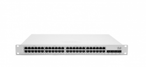 Switch Cisco Meraki Gigabit Ethernet MS350-48LP, 48 Puertos PoE 1GbE + 4 Puertos 10GbE SFP+, Low PoE 370W, 176Gbit/s, 96.000 Entradas - Administrable ― Requiere trámite de NOM, causando tiempo de entrega extendido 