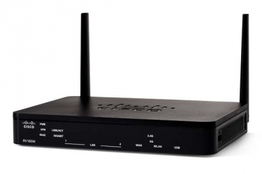 Router Cisco Gigabit Ethernet Firewall RV160W, Inalámbrico, 600Mbit/s, 4 Puertos RJ-45, 2 Antenas Externas 