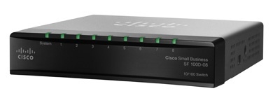 Switch Cisco Fast Ethernet SF 100D-08, 8 Puertos 10/100, 1.6 Gbit/s, 4000 Entradas - No Administrable 