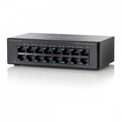 Switch Cisco Fast Ethernet SF110D-16HP, 16 Puertos 10/100Mbps (8x PoE), 64W, 3.2 Gbit/s, 8000 Entradas - No Administrable 