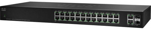 Switch Cisco Fast Ethernet SF112-24, 24 Puertos 10/100Mbps + 2 Puertos SFP, 8.8 Gbit/s - No Administrable 
