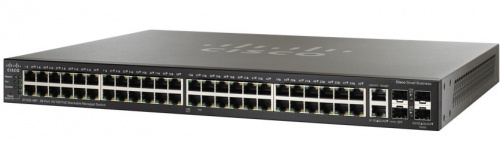 Switch Cisco Fast Ethernet SF500-48-K9, 48 Puertos 10/100Mbps, 33.6 Gbit/s, 16384 Entradas - Administrable 