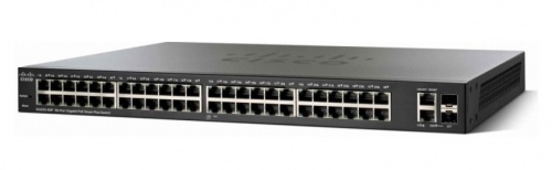 Switch Cisco Gigabit Ethernet SG220-50P PoE 375W, 48 Puertos 10/100/1000Mbps + 2 Puertos SFP, 100 Gbit/s, 8192 Entradas - Administrable 