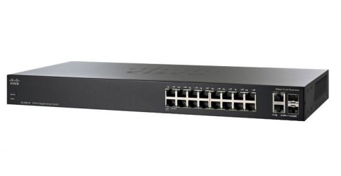 Switch Cisco Gigabit Ethernet SG250-18, 16 Puertos 10/100/1000Mbps + 2 Puertos SFP, 36 Gbit/s, 8000 Entradas - Administrable 