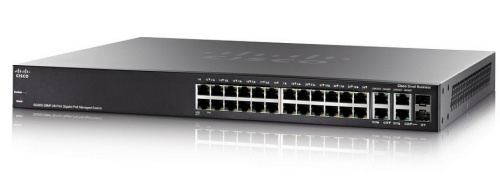 Switch Cisco Gigabit Ethernet SG300-28MP-K9, 28 Puertos 10/100/1000Mbps, 56 Gbit/s, 16384 entradas - Administrable 